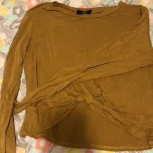 Mustard yellow Cropped long sleeve!